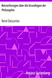 Cover of Betrachtungen über die Grundlagen der Philosophie