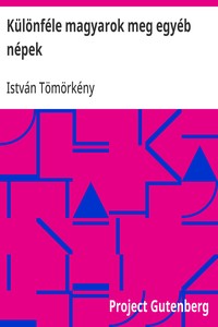 Cover of Különféle magyarok meg egyéb népek