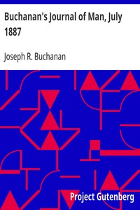 Cover of Buchanan's Journal of Man, July 1887 Volume 1, Number 6
