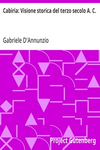 Cover of Cabiria: Visione storica del terzo secolo A. C.