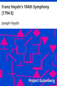 Cover of Franz Haydn's 104th Symphony [1794-5] MIDI file