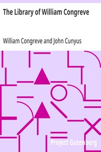 Cover of The Library of William Congreve
