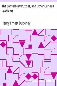 Cover of The Canterbury Puzzles, and Other Curious Problems