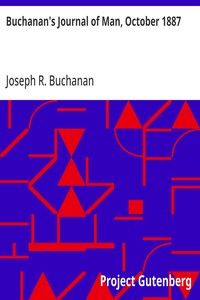 Cover of Buchanan's Journal of Man, October 1887 Volume 1, Number 9