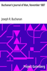 Cover of Buchanan's Journal of Man, November 1887 Volume 1, Number 10