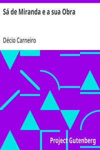Cover of Sá de Miranda e a sua Obra