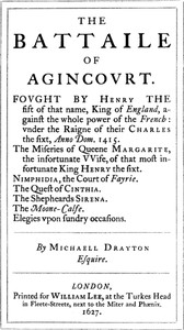 Cover of The Battaile of Agincourt