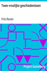 Cover of Twee vroolijke geschiedenissen