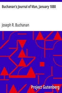 Cover of Buchanan's Journal of Man, January 1888 Volume 1, Number 12