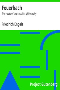 Cover of Feuerbach : $b The roots of the socialist philosophy