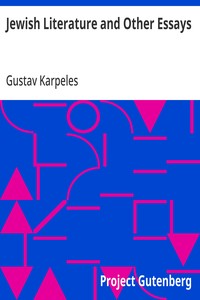 Cover of Jewish Literature and Other Essays