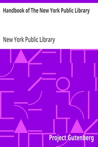 Cover of Handbook of The New York Public Library