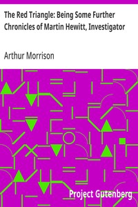 Cover of The Red Triangle: Being Some Further Chronicles of Martin Hewitt, Investigator