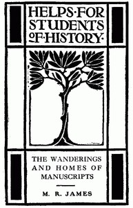 Cover of The Wanderings and Homes of Manuscripts