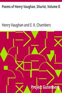 Cover of Poems of Henry Vaughan, Silurist, Volume II