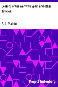 Cover of Lessons of the war with Spain and other articles