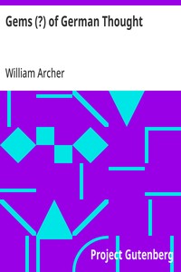 Cover of Gems (?) of German Thought