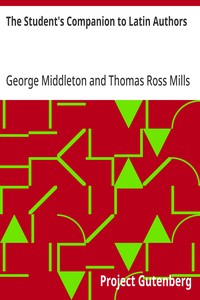 Cover of The Student's Companion to Latin Authors