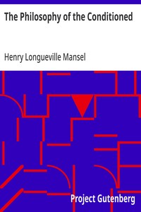 Cover of The Philosophy of the Conditioned