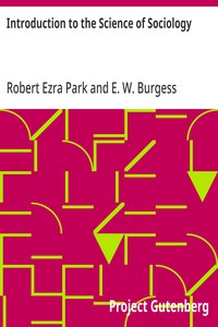 Cover of Introduction to the Science of Sociology