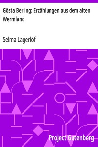 Cover of Gösta Berling: Erzählungen aus dem alten Wermland