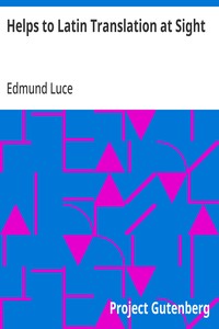 Cover of Helps to Latin Translation at Sight