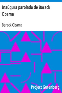 Cover of Inaŭgura parolado de Barack Obama 20-a de januaro, 2009