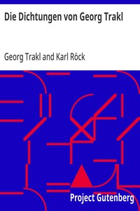 Cover of Die Dichtungen von Georg Trakl Erste Gesamtausgabe