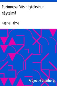 Cover of Purimossa: Viisinäytöksinen näytelmä