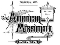 Cover of The American Missionary — Volume 39, No. 02, February, 1885