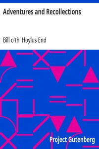 Cover of Adventures and Recollections