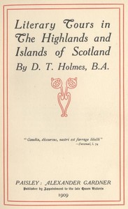 Cover of Literary Tours in The Highlands and Islands of Scotland