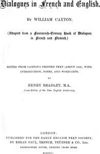 Cover of Dialogues in French and English