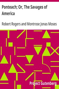 Cover of Ponteach; Or, The Savages of America