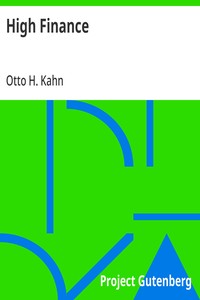 Cover of High Finance