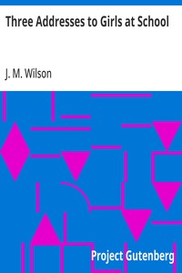 Cover of Three Addresses to Girls at School
