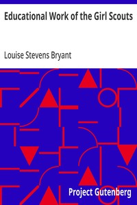 Cover of Educational Work of the Girl Scouts