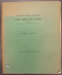 Cover of A Supplementary Chapter to the Bible in Spain