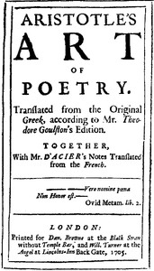 Cover of The Preface to Aristotle's Art of Poetry