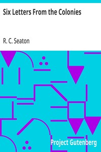 Cover of Six Letters From the Colonies