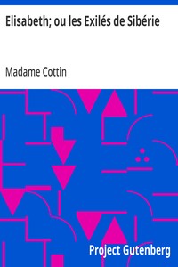 Cover of Elisabeth; ou les Exilés de Sibérie