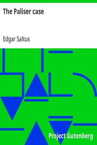Cover of The Paliser case