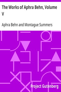 Cover of The Works of Aphra Behn, Volume V