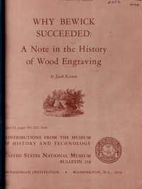 Cover of Why Bewick Succeeded: A Note in the History of Wood Engraving