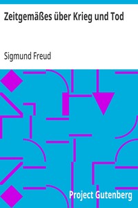 Cover of Zeitgemäßes über Krieg und Tod
