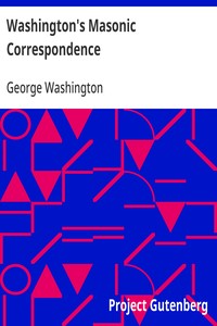 Cover of Washington's Masonic Correspondence As Found among the Washington Papers in the Library of Congress