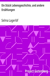Cover of Ein Stück Lebensgeschichte, und andere Erzählungen