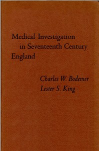 Cover of Medical investigation in seventeenth century England