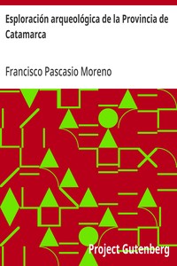 Cover of Esploración arqueológica de la Provincia de Catamarca