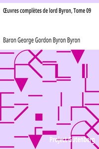 Cover of Œuvres complètes de lord Byron, Tome 09 comprenant ses mémoires publiés par Thomas Moore